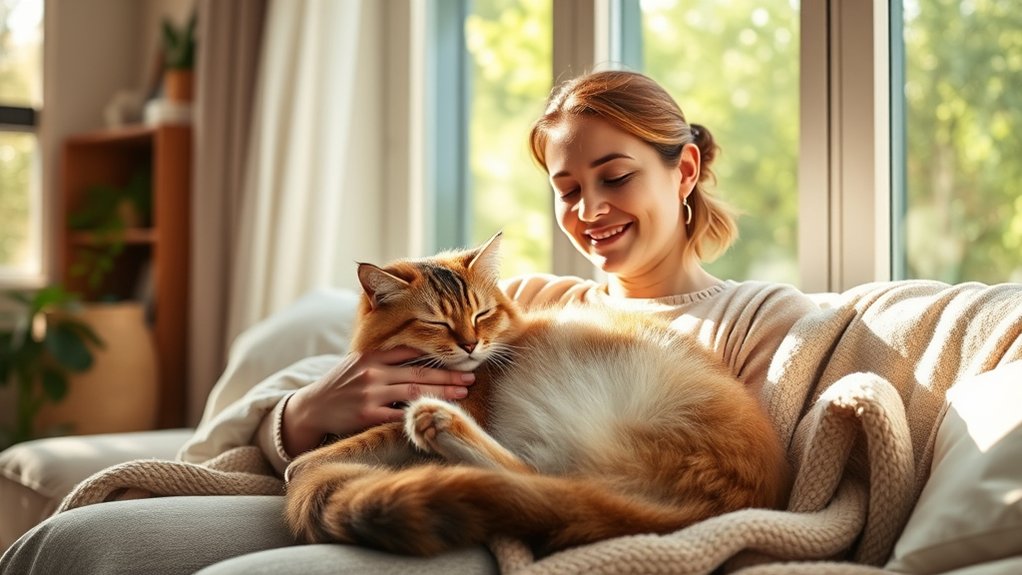 cats improve mental well being