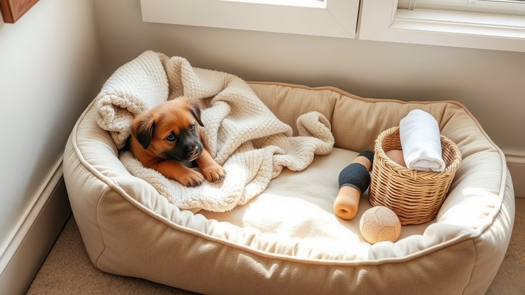 comfortable safe puppy bedding