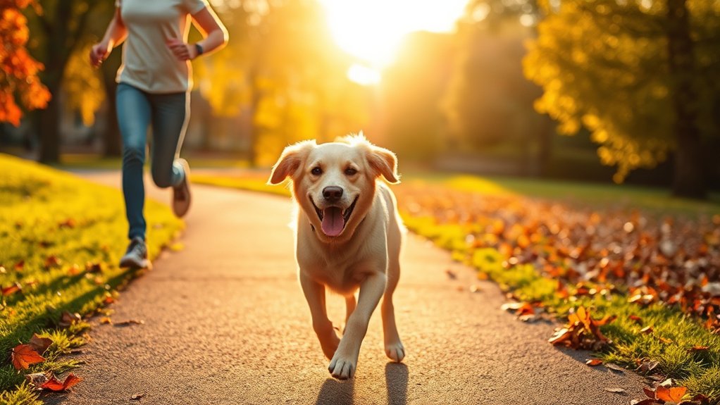 dogs make exercise enjoyable