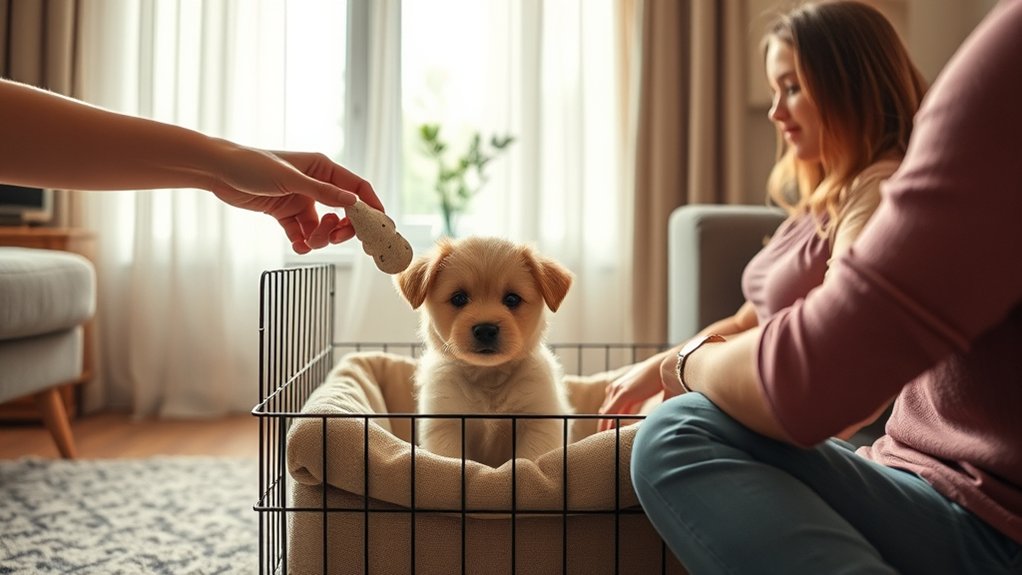 gradually introduce puppy calmly
