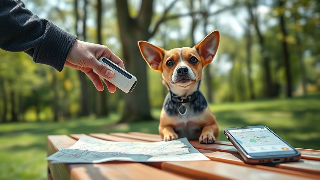 locate and scan dog