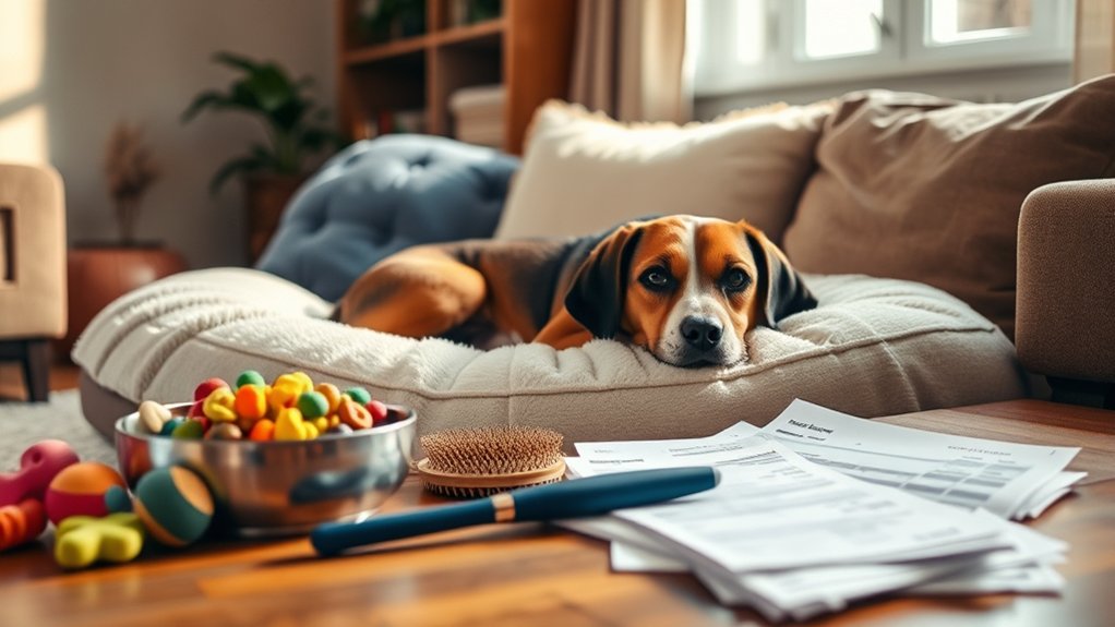 monthly dog care costs