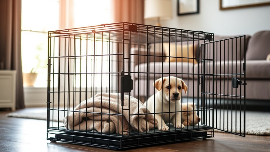 properly sized durable crate