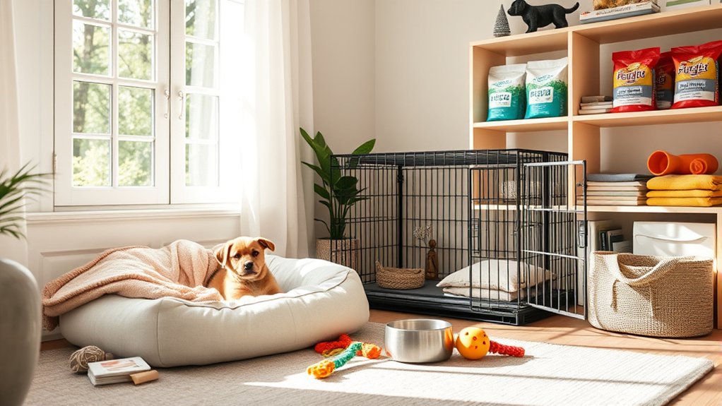 puppy proof crate safety setup