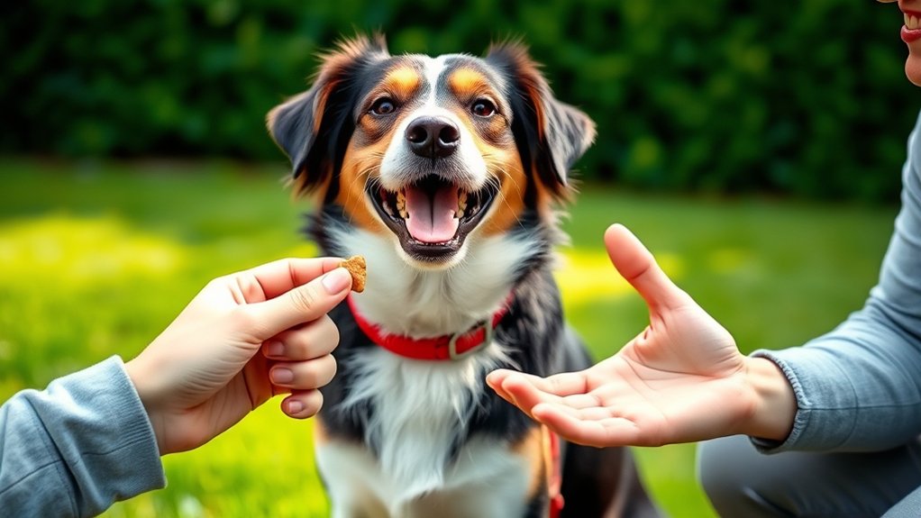 reward promptly with treats