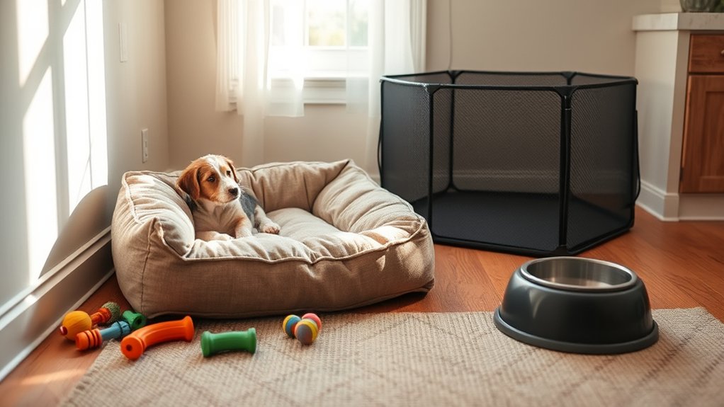 safe cozy puppy spaces