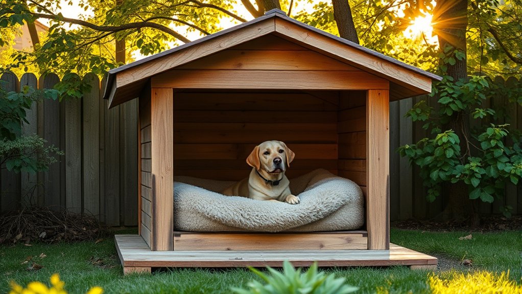 year round dog shelter comfort